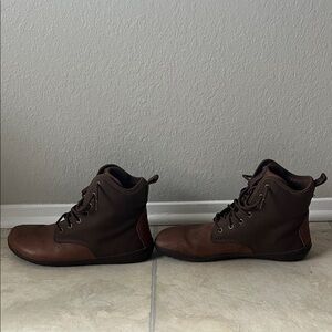 VIVO Barefoot Boots: Camel Hide, Thermal